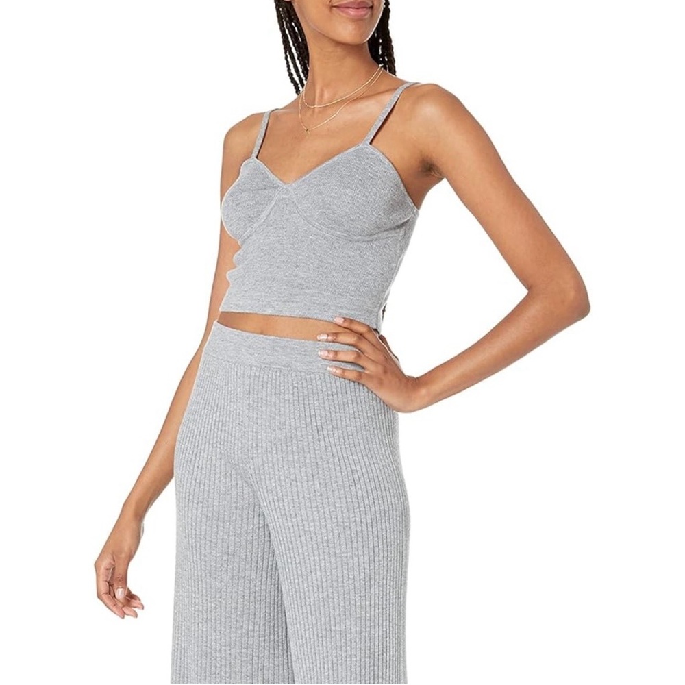 The Drop | Women’s Mixed Grey Catalina Knit Bralette Top XS NWT - Picture 3 of 5